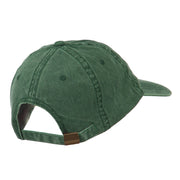 Captain Embroidered Low Profile Washed Cap