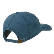 Cowboy Embroidered Washed Cap