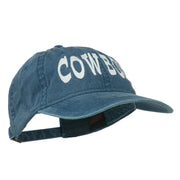 Cowboy Embroidered Washed Cap