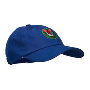 Christmas Wreath Patched Washed Cap