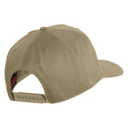 USS Lexington CV 16 Blue Patched Solid Cotton Twill 5 Panel Prostyle Snap Cap - Khaki OSFM