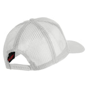 2nd Armored Division Hell on Wheels Patched Solid Cotton Twill Mesh Prostyle Cap - White OSFM