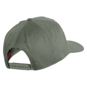 USS Lexington CV 16 Blue Patched Solid Cotton Twill 5 Panel Prostyle Snap Cap - Grey OSFM