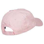 Cat Mom Words with Paw Embroidered Cotton Cap