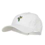 Christmas Cactus Embroidered Unstructured Cap