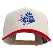 The Space Is Our Home Embroidered Premium Pro Style 5 Panels Cap - Red-Stone OSFM