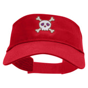 SkullX Embroidered Cotton Twill Sun Visor