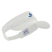 Nature Butterfly Icon Embroidered Brushed Cotton Sun visor - White OSFM