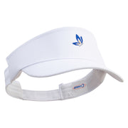 Nature Butterfly Icon Embroidered Brushed Cotton Sun visor