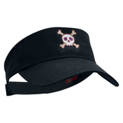 SkullX Embroidered Cotton Twill Sun Visor