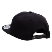 Valentines Day with Kiss Embroidered Wool Blend Prostyle Snapback - Black OSFM