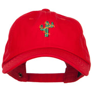 Christmas Cactus Embroidered Unstructured Cap