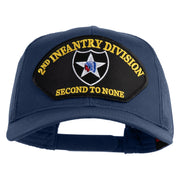 2nd Infantry Division Second to None Patched Solid Cotton Twill Mesh Prostyle Cap - Navy OSFM