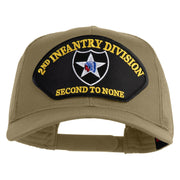 2nd Infantry Division Second to None Patched Solid Cotton Twill Mesh Prostyle Cap - Khaki OSFM