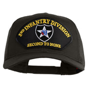 2nd Infantry Division Second to None Patched Solid Cotton Twill Mesh Prostyle Cap - Charcoal OSFM