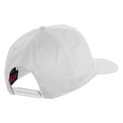 USS Bronstein FF 1037 Patched Solid Cotton Twill 5 Panel Prostyle Snap Cap - White OSFM