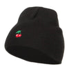 Mini Cherry Embroidered Short Beanie