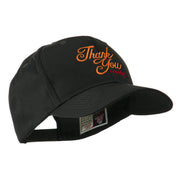 Thank You with Candy Embroidered Cap