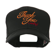 Thank You with Candy Embroidered Cap