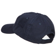 3D Peace Symbol Embroidered Low Profile Cap