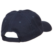 3D Peace Symbol Embroidered Low Profile Cap