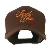 Thank You with Candy Embroidered Cap