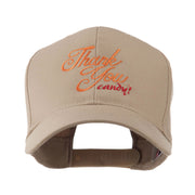 Thank You with Candy Embroidered Cap