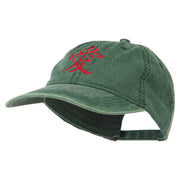 Chinese Symbol for Love Embroidered Washed Cap