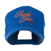 Thank You with Candy Embroidered Cap