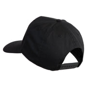 USS G. Washington CVN 73 Blue Patched Solid Cotton Twill 5 Panel Prostyle Snap Cap - Black OSFM