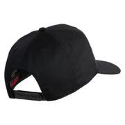 USS G. Washington CVN 73 Blue Patched Solid Cotton Twill 5 Panel Prostyle Snap Cap - Black OSFM