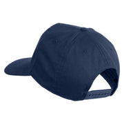 USS G. Washington CVN 73 Blue Patched Solid Cotton Twill 5 Panel Prostyle Snap Cap - Navy OSFM