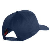 USS G. Washington CVN 73 Blue Patched Solid Cotton Twill 5 Panel Prostyle Snap Cap - Navy OSFM