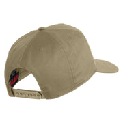 USS G. Washington CVN 73 Blue Patched Solid Cotton Twill 5 Panel Prostyle Snap Cap - Khaki OSFM