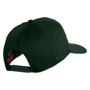 USS G. Washington CVN 73 Blue Patched Solid Cotton Twill 5 Panel Prostyle Snap Cap - Dark Green OSFM