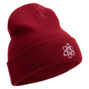 Atom Logo Embroidered 12 Inch Long Knitted Beanie