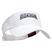 Scientist Embroidered Cotton Twill Sun Visor - White OSFM