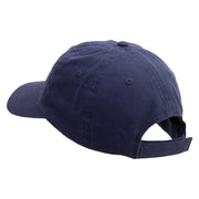 Valentines Heart Chocolate Embroidered Low Profile Dyed Cotton Twill Cap - Navy OSFM