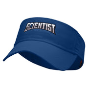 Scientist Embroidered Cotton Twill Sun Visor - Royal OSFM