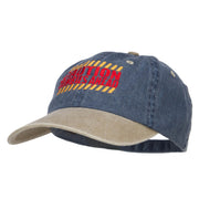 Caution Zombie Ahead Embroidered Dyed Washed Cap