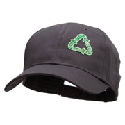 Int'l Recycling Symbol Ecology Patched Low Profile Cap - Charcoal OSFM