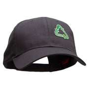 Int'l Recycling Symbol Ecology Patched Low Profile Cap - Charcoal OSFM