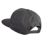 Old English Black M Patched 6 Panels Round Bill Cap - Dark Grey OSFM