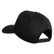 USS Nevada BB 36 Blue Patched Solid Cotton Twill 5 Panel Prostyle Snap Cap - Black OSFM