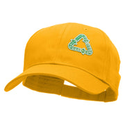 Int'l Recycling Symbol Ecology Patched Low Profile Cap - Gold OSFM