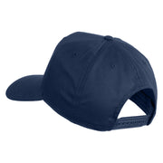 USS Nevada BB 36 Blue Patched Solid Cotton Twill 5 Panel Prostyle Snap Cap - Navy OSFM