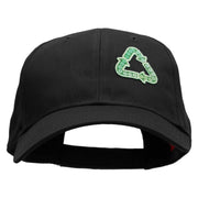 Int'l Recycling Symbol Ecology Patched Low Profile Cap - Black OSFM