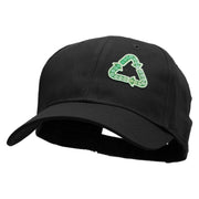 Int'l Recycling Symbol Ecology Patched Low Profile Cap - Black OSFM