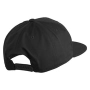Old English Black M Patched 6 Panels Round Bill Cap - Black OSFM