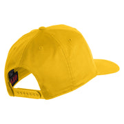 USS Nevada BB 36 Blue Patched Solid Cotton Twill 5 Panel Prostyle Snap Cap - Yellow OSFM